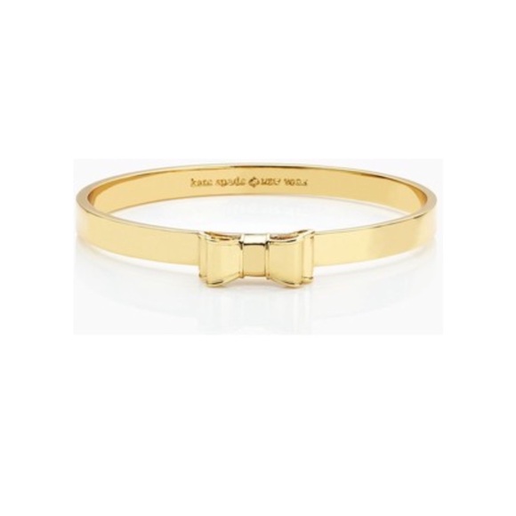 kate spade Jewelry - Kate Spade Moon River Gold Bow Bangle Bracelet